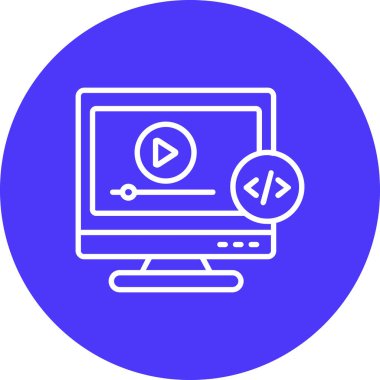 Bilgisayar ekranı. Web simgesi