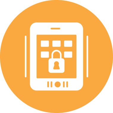 Cep telefonu. Web simgesi basit illüstrasyon