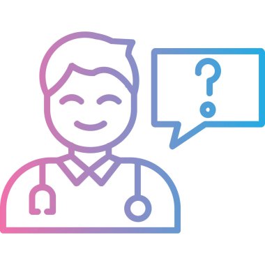 Hasta erkek hasta simgesi - taslak biçimi