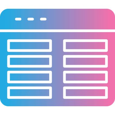 tarayıcı pencere simgesi vektör illüstrasyonu