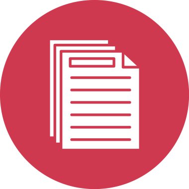 belge simgesi vektör illüstrasyonu