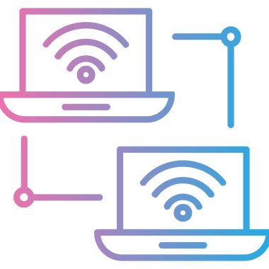 Kablosuz bağlantı. Web simgesi vektör illüstrasyonu