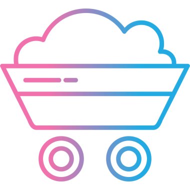 Sepet arabası. Basit simge