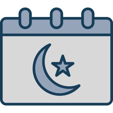 Ay. Web simgesi basit illüstrasyon