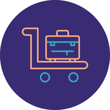 Alışveriş arabasının vektör çizimi