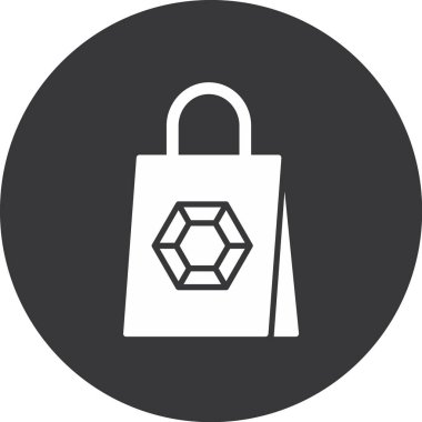 çanta vektör simgesi modern basit illüstrasyon