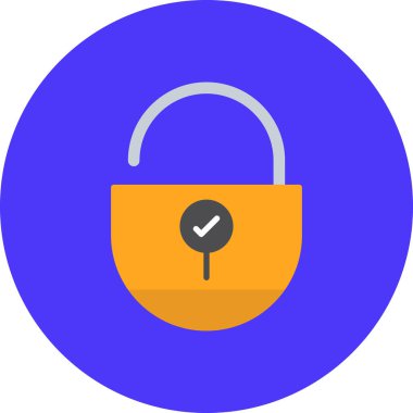 ikon vektör illüstrasyonunu kilitle