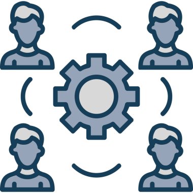 Teçhizat Web simgesi basit illüstrasyon