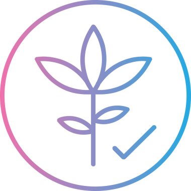 Bitki simgesinin vektör illüstrasyonu