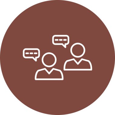 İş insanları simgesinin vektör illüstrasyonu