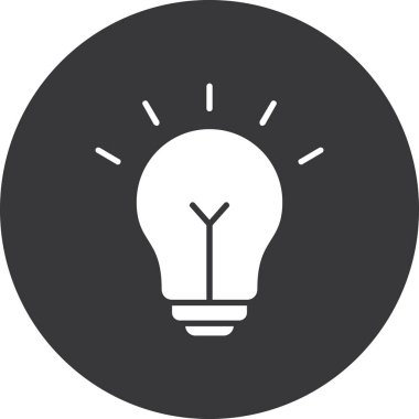 Moda biçimi izole edilmiş arkaplanda ampul ışığı simgesi