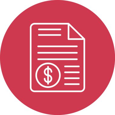 belge simgesi vektör illüstrasyonu