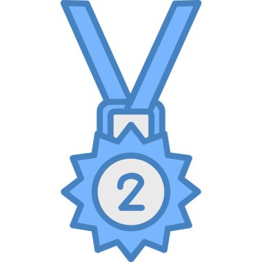 Madalya. Web simgesi basit illüstrasyon