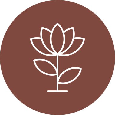 Bir çiçeğin vektör illüstrasyonu