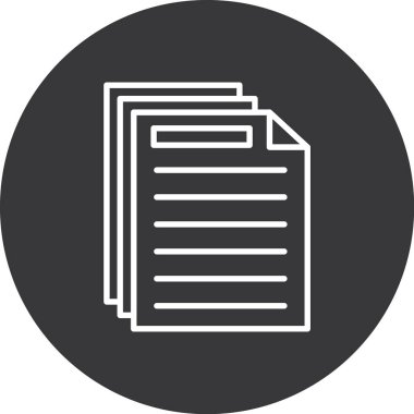 belge simgesi. vektör illüstrasyonu