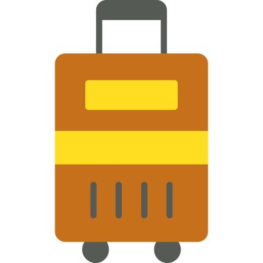 Bavul Düz Vektör Simgesi