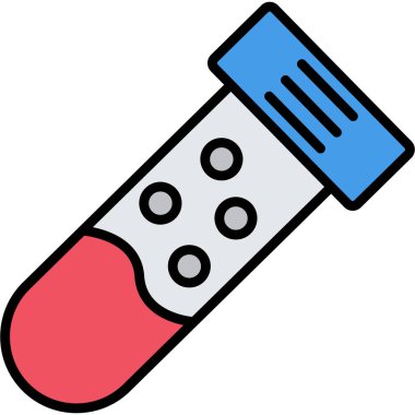 test simgesi, vektör illüstrasyonu
