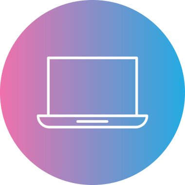 Bilgisayar ekranı. Basit resimleme