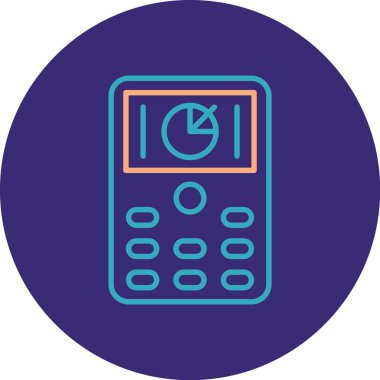 Hesap makinesi simgesinin vektör illüstrasyonu