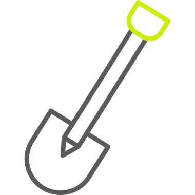 kürek simgesi vektör illüstrasyonu