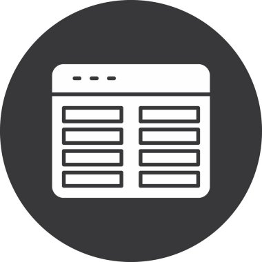 Moda biçimi izole edilmiş arkaplanda tarayıcı web sayfası simgesi