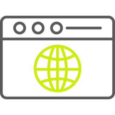 genel ağ vektör simgesi