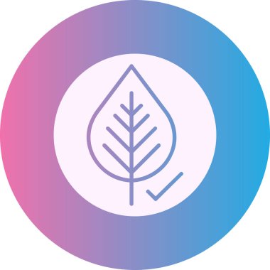 Bir ağaç simgesinin vektör çizimi, güzel bir illüstrasyon