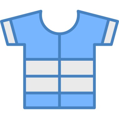 Yelek. Web simgesi basit illüstrasyon