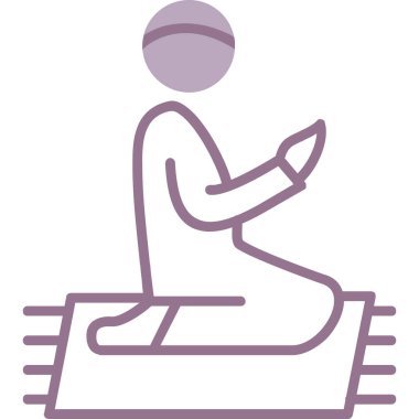 Kürsüde oturan bir kadının vektör çizimi