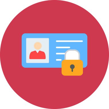 Kimlik kartı. Basit resimleme