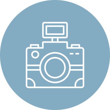 Kamera. Web simgesi basit illüstrasyon