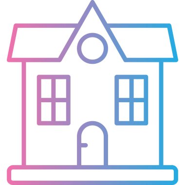 Ev simgesi vektör illüstrasyonu