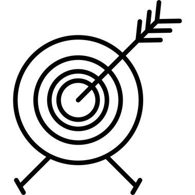 Hedef. Web simgesi basit illüstrasyon