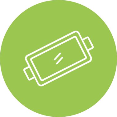 Pil simgesinin vektör illüstrasyonu