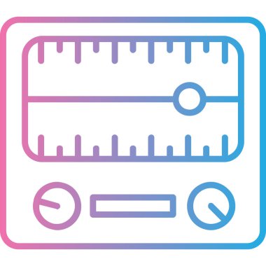 Ölçek. Web simgesi basit illüstrasyon