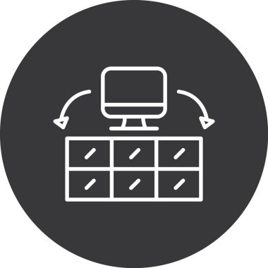 Moda biçimi izole edilmiş arkaplanda veri analiz simgesi