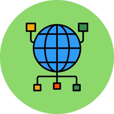 Genel bağlantı vektör simgesi