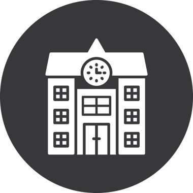 okul simgesi vektör illüstrasyonu