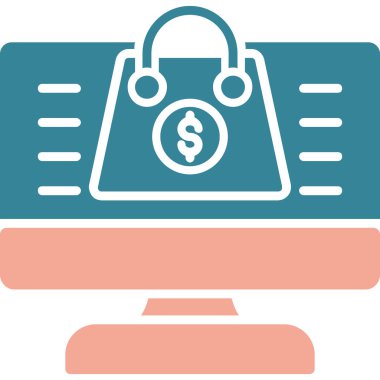 Para için. Web simgesi basit illüstrasyon