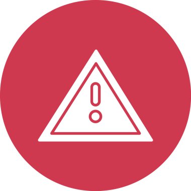 Uyarı işaretinin vektör çizimi