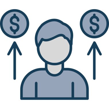 Hesap dolar para simgesi tam taslak biçimi