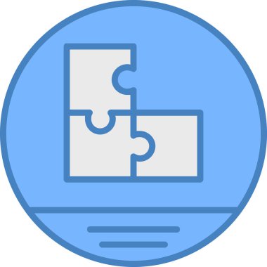 Bulmaca. Web simgesi basit illüstrasyon