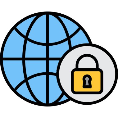 genel kilit vektör simgesi