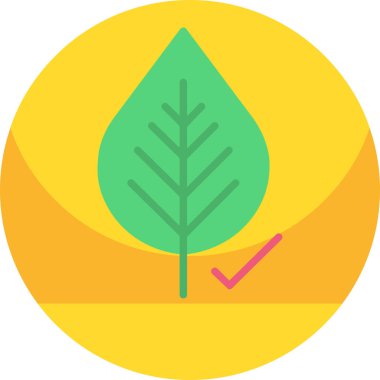 Kişisel ve ticari kullanım için yaprak vektör simgesi simgesi vektör çizimi..