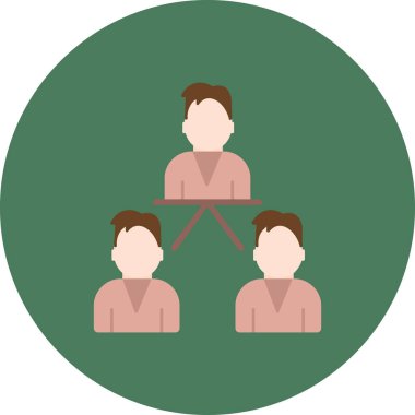 insanlar düz simge vektör