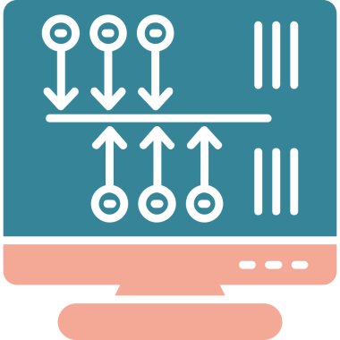 seo modern simgesinin vektör illüstrasyonu