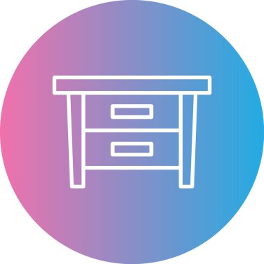 Mobilya simgesinin vektör illüstrasyonu