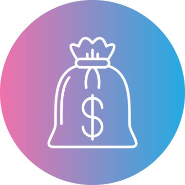 Para simgesinin vektör illüstrasyonu