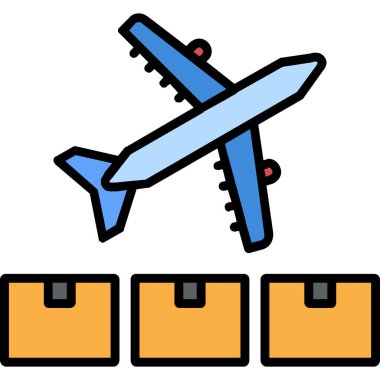 hava uçuş bagaj simgesi