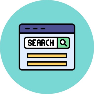 web tarayıcısı renk çizgisi simgesi